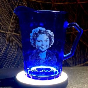 Shirley Temple Creamer Cobalt Blue Creamer